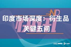 印度市场深度：衍生品 关键五问