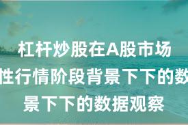 杠杆炒股在A股市场在结构性行情阶段背景下下的数据观察